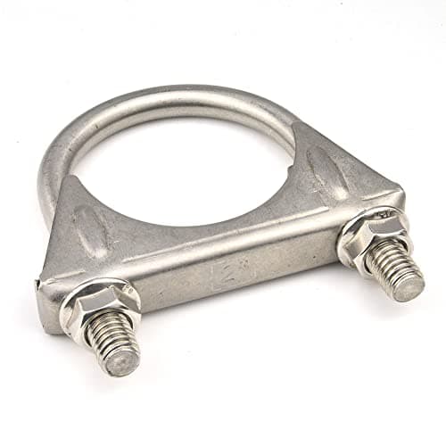 Image of 2 Inch Clamps Heavy Duty 2" Stainless Steel U Bolt Muffer Exhaust Clamp Hanger for Pipes (51mm)