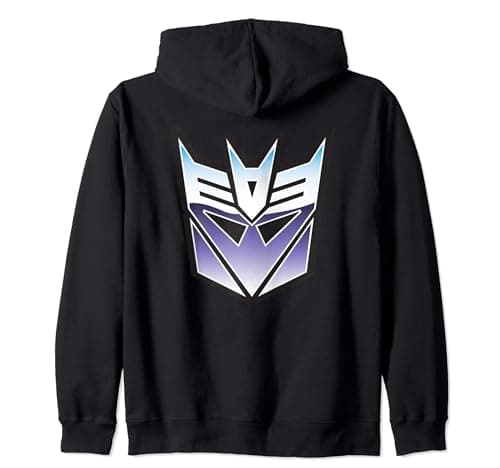 Image of Transformers Logo Decepticon Zip Hoodie