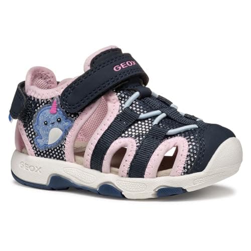 Image of Geox Baby B Sandal Multy Girl, Navy/Lt Pink, 6 UK Child