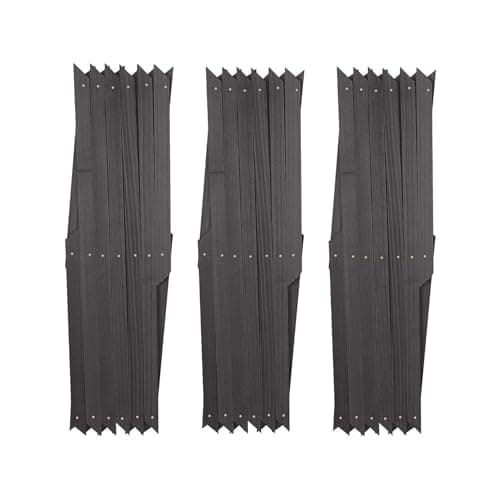 Image of Kanta Wooden Trellis Expandable Garden Wall Trellis For Climbing Plants Decoration & Plants Partitioning (Pack Of 3) (Grey, 180cm x 30cm)
