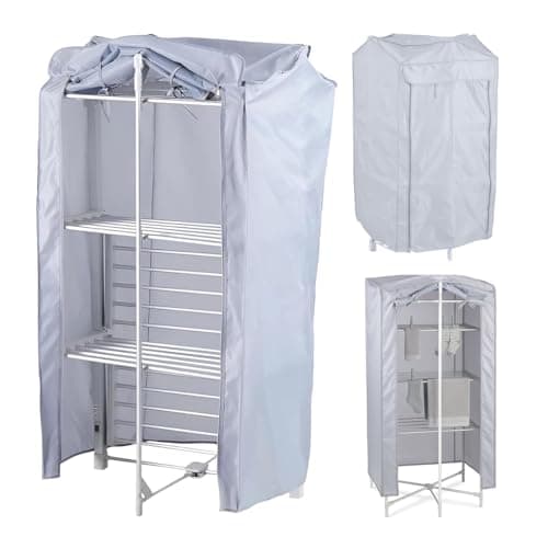 Image of Tarrapu Heated Clothes Airer Cover – Universal 3-Tier Electric Drying Rack/Airer Protective Cover for Black & Decker, Dry:Soon, EasyLife & more