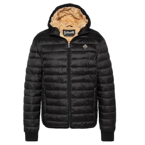 Image of Schott EXPRESSO Men's Black Down Jacket, Black, XL