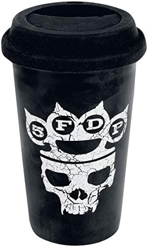 Image of Five Finger Death Punch Control with My Knuckles Unisex Cup Black, Ceramics,