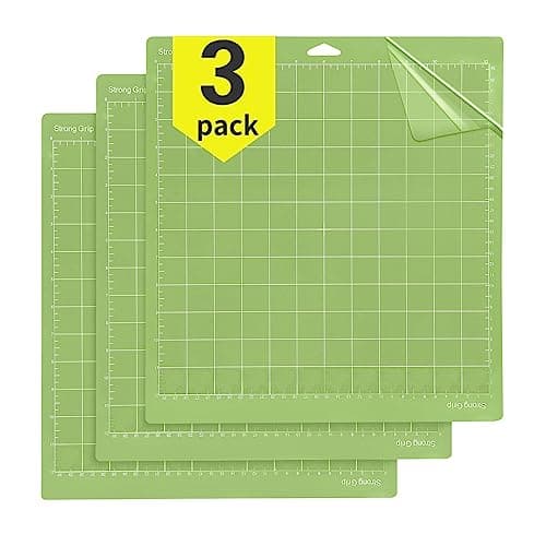 Image of OSDUE Adhesive Replacement Cutting Mat, Adhesive Sticky Cutting Mats for Cricut Explore One/Air/Air 2/Maker, Durable Double-Sided Self Healing Cutting Mat [12x12 inch Variety 3 Pack]