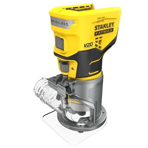 Image of Stanley Perfiladora BRUSHLESS V20 Li-Ion 18V, Portafresas 6-8 mm, Electrónica 0-16.000/30.000 RPM. Sin cargador/batería for pros and DIYers, with Technical Standard, Precise Assembly