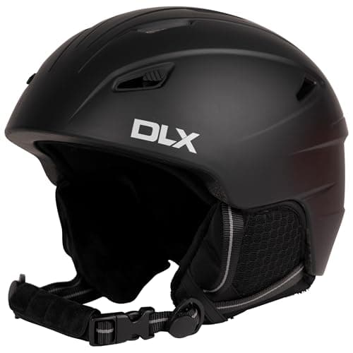 Image of DLX Adult Ski Helment with Goggle Retainer & Quick Release Buckle Hark