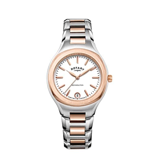 Image of Rotary Kensington Ladies Watch (LB05107/02 Two-Tone Rose Gold)