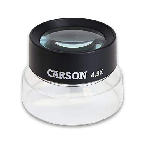 Image of Carson LL-55 4.5x LumiLoupe Stand Magnifier Loupe, Black