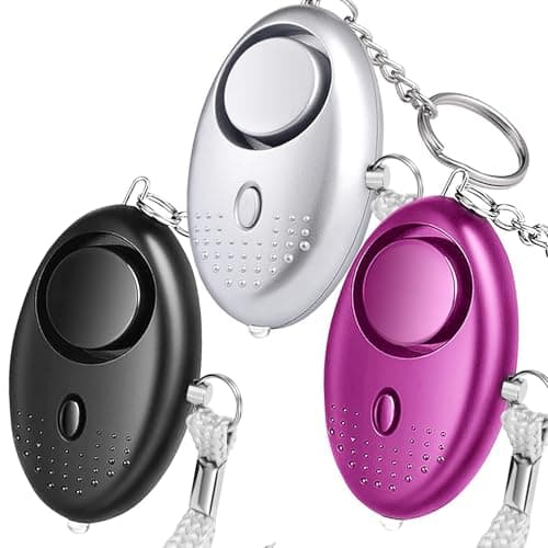 Image of Personal Alarms For Women, Reusable Police Approved 150DB Super-Loud,Personal Alarms with LED Light, Small Personal Security Alarm Torch Keychain for Women, Girls, Children and Elderly(3pcs)