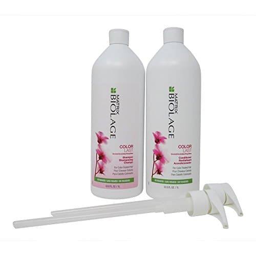 Image of Bundle-4 Items : MATRIX BIOLAGE COLORLAST was Colortheraphie SHAMPOO 1000ml and CONDITIONER 1000ML SET With pumps