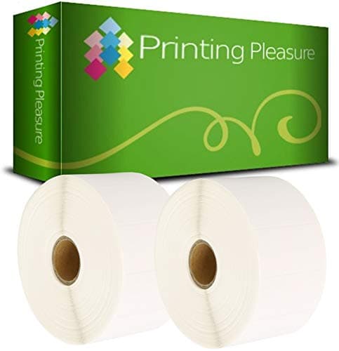 Image of Printing Pleasure 2 x Zebra 50mm x 25mm Compatible Direct Thermal Labels for Zebra Type Printers | 1000 Labels per Roll