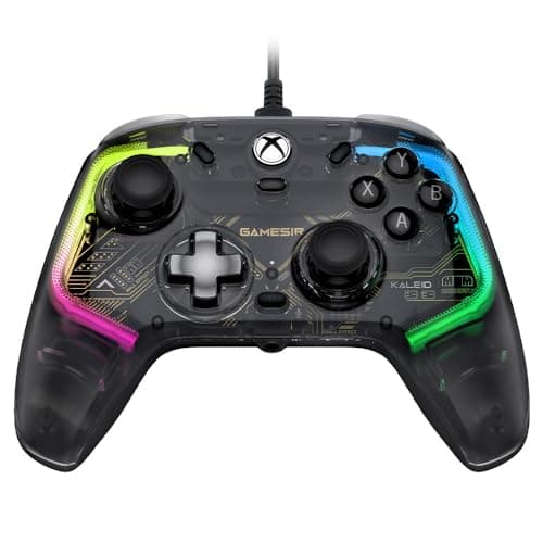 Image of GameSir Kaleid Wired Controller for Xbox Series X|S, Xbox One,Windows 10/11 & Steam, Plug and Play Gaming Gamepad, Transparent Video Game Controller with Hall Effect Joysticks/Hall Trigger