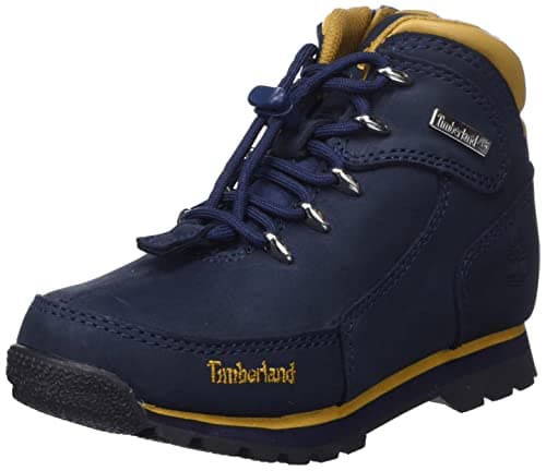 Image of Timberland Unisex Kids Euro Rock (Toddler) Chukka/Mid, Navy Nubuck, 7 UK