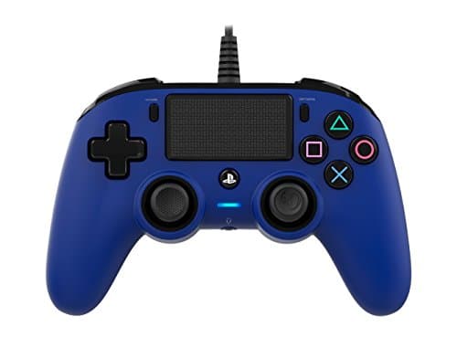 Image of Nacon Wired Compact Controller, Black, (PS4OFCPADBLUE)