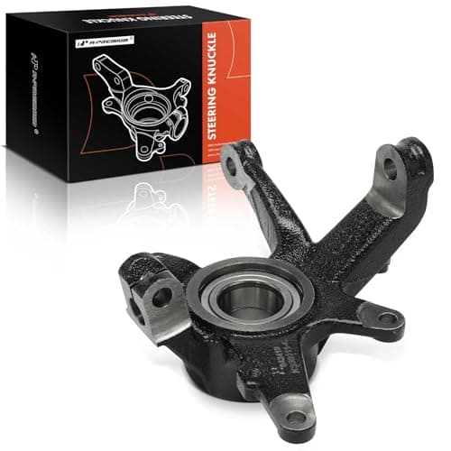 Image of A-Premium Front Suspension Steering Knuckle Compatible with Yamaha Grizzly 660 2003-2008, Left Driver Side, Replace# 5KM235011100