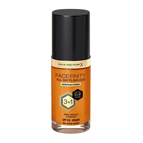 Image of Max Factor Facefinity 3-in-1 All Day Flawless Liquid Foundation, SPF 20 - 91 Warm Amber, 30 ml