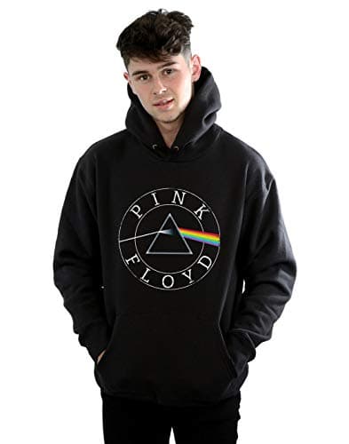 Image of Absolute Cult Pink Floyd Men's Prism Circle Logo Hoodie Black Medium