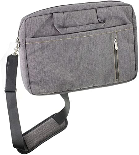 Image of Navitech Grey Sleek Water Resistant Travel Bag - Compatible with VTech Secret Safe Magic Notebook