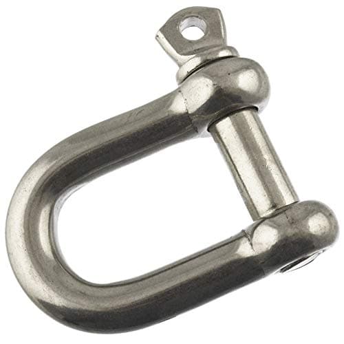 Image of 12mm Galvanised Dee Shackle Single Shackle Link Chandlery DK01