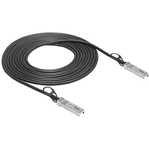 Image of QSFPTEK 10Gb/s SFP+ DAC Cable 7 Meters (7M), 10GBASE-CU Passive Direct Attach Copper Twinax SFP+ Cable for Cisco SFP-H10GB-CU7M, Ubiquiti, D-Link, Supermicro, Netgear, Mikrotik