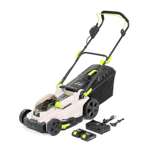 Image of Murray Battery Cordless Lawnmower 2x20V Li-Ion with Induction Motor (2900 rpm) MU-BAT-LM37-KIT – 37 cm Cutting Width, 35L Grass Catcher, 6-Stage Cutting Height – Mulching, Rear & Bag Ejection