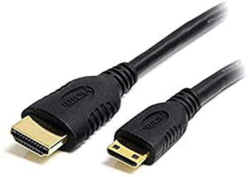 Image of StarTech.com 1 m High Speed HDMI Cable with Ethernet - HDMI to Mni HDMI Cable - M/M (HDACMM1M) , Black