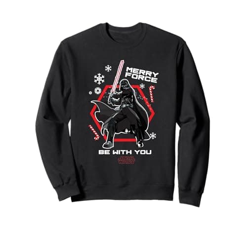 Image of Star Wars Darth Vader Merry Force Christmas Sweatshirt