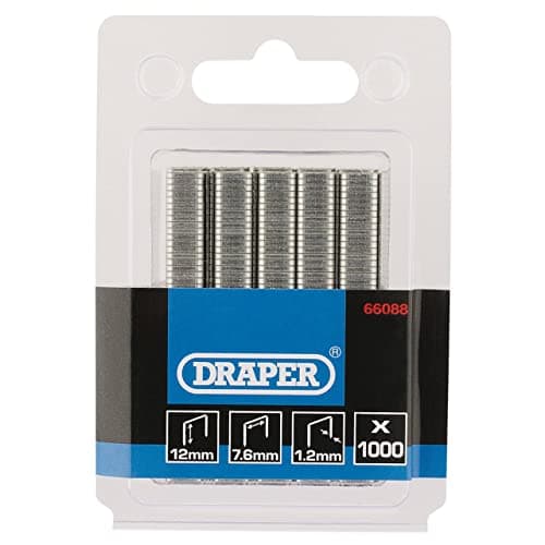 Image of Draper 66088 1000 Staples in Box, 12mm