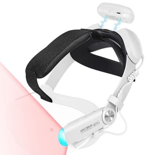 Image of KKCOBVR IR Battery Elite Head Strap with 10000mAh Power Pack Compatible with Meta/Oculus Quest 2 Accessories, Buit-in Ir Illuminator for Quest2 Tracking in Dark