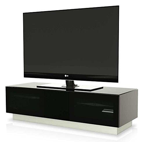 Image of Alphason Element 1250 Black TV Cabinet for up to 60 inch TVs, 47x125x36cm (DxWxH)
