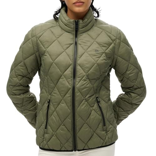 Image of Superdry Diamond Fuji Lite Padded Jacket M Green
