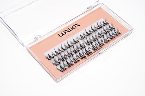 Image of London Lash Co Featherlight – Ultra-Light Volume Eyelash Extensions | Soft, Wispy C Curl & D Curl Lash Trays for Professional Lash Artists | Black, Mixed Lengths (D Curl)