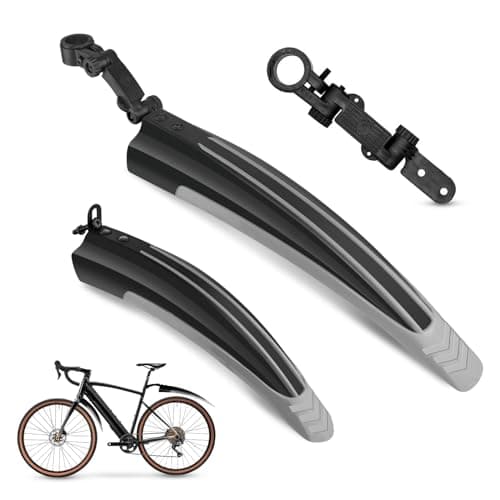 Image of Vockvic Bike Mudguards, Universal Bicycle Mudguards Full Cover Thicken Widen Bicycle Fenders Set, Adjustable Bike Front and Rear Mud Guard Fits for 20/22/24/26 inch MTB Mountain Road Bike