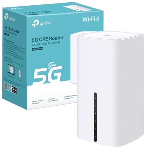 Image of TP-Link Archer NX210 AX1800Mbps Wi-Fi 6 5G Router With Sim Slot, Up To 4.67Gbps Download Speeds, Dual-Band WiFi Router, Gigabit LAN/WAN Port, SIM Card Plug & Play, EasyMesh-Compatible WiFi Booster