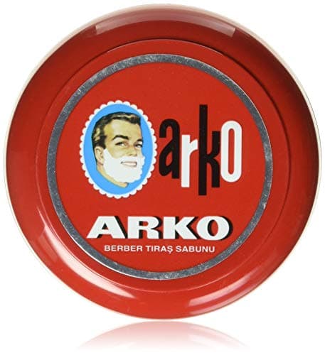 Image of Arko Shaving Soap in Bowl, Red, 90 gram