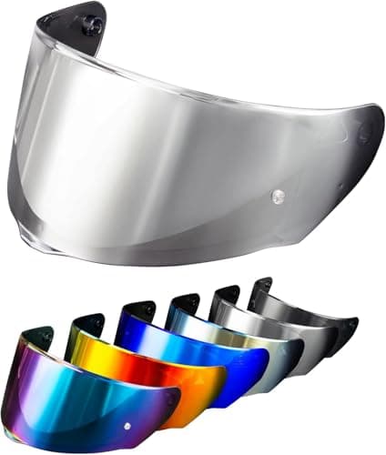 Image of PSLER Helmet Visor for LS2 Outer FF320 Rapid FF353 Assault FF328 Stream FF800,Tinted Motorcycle Visor Motorbike Helmet Face Shield Accessories Replacement(Silver)