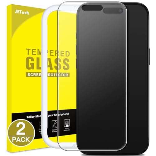 Image of JETech Matte Screen Protector for iPhone Air, Anti-Glare 9H Tempered Glass Film, Anti-Fingerprint, Smooth Touch, Easy Installation, Case-Friendly, 6.5-Inch Display, 2-Pack
