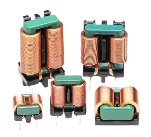 Image of 1PCS Common Mode Inductor 5mH 10mH Flat Wire EMI Common Mode Magnetic Loop Inductor, High Current Filter Inductor Coil(0.1R,Horizontal)