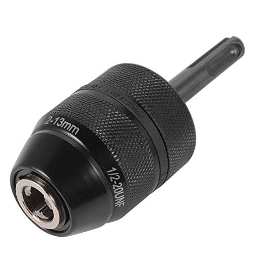 Image of Keyless Drill Chuck Adapter, 2-13mm 1/2-20UNF Mount Heavy Duty Professional Converter Tool with SDS Plus Shank Adaptor