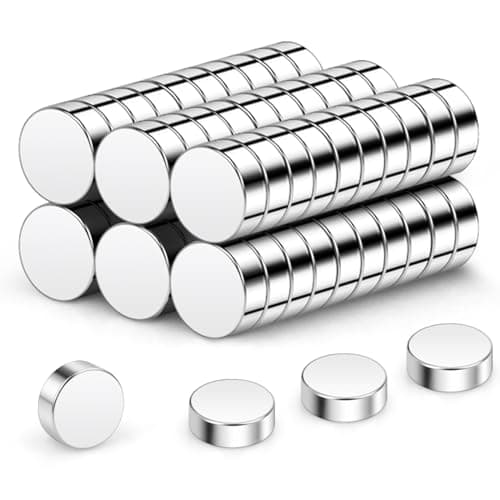 Image of Wukong N45 Tiny Magnets 3x1mm | 60 Pack, Small Round Magnets for Craft, Miniature Mangets for Models Craft DIY Refrigerator Home Office