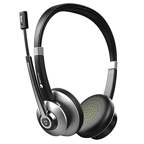 Image of Earbay Bluetooth Headset, Wireless Headset with Mic Noise Canceling, Stereo PC Headphones with Microphone Mute&28H Clear Talk for Office/Computer/Smartphones/Skype/Zoom/Meetings/Call Center