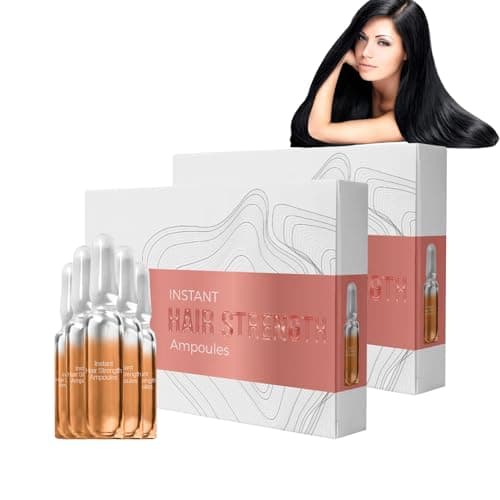 Image of Repair Hair Ampoules for Damaged & Dry Hair,Intensive Serum with Keratin + Pro-Vitamin B5 to Reduce Breakage & Split Ends,Vegan, Sulfate-Free Formula,Frizz Control & Shine Boost (2 boxes)