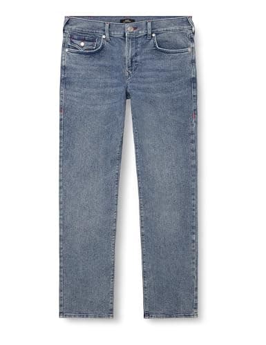 Image of True Religion Men's Ricky Single Needle Flap Straight, Blue, 33
