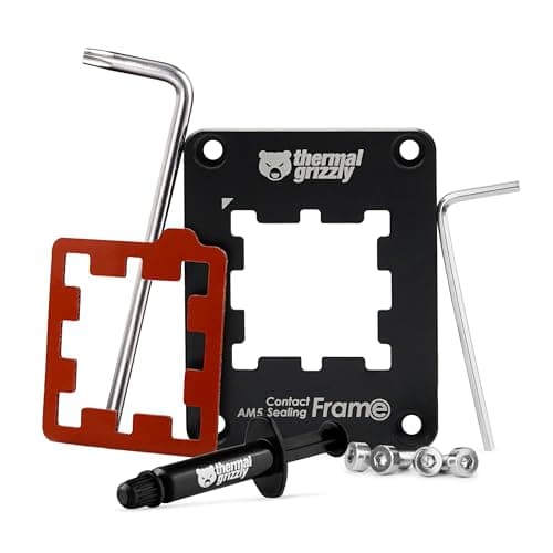 Image of Thermal Grizzly AM5 Contact Sealing Frame - Contact Frame & CPU Guard Combination - Optimizes Contact Pressure Points & Protects Components - For AMD Ryzen 7000 CPUs