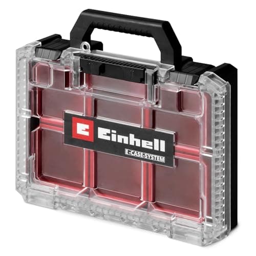 Image of Einhell E-Case Half-Size Sorting box, Fits Standard E-Cases with Half-size lock, Half-size E-Cases and E-Case adapter plate, up to 12.5 kg, incl. 4 x sorting boxes