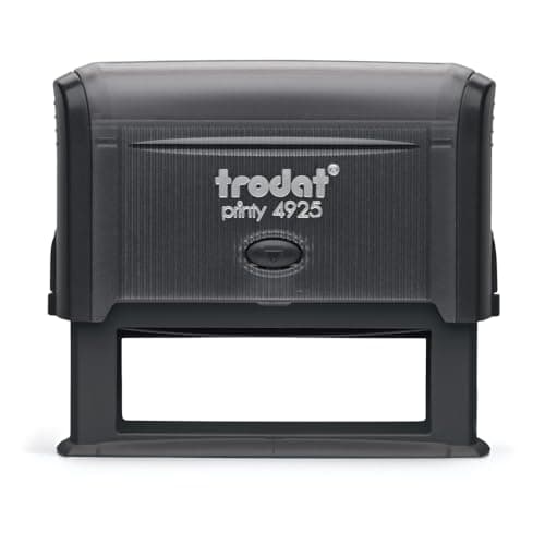 Image of Trodat Printy 4925 Custom Self-Inking Rubber Stamp - 6 Lines of Text - Impression Size 80x23mm