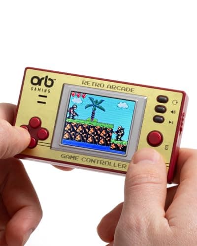 Image of Mini Retro Games Console, 150 in-Built Games, 8-Bit Retro Gaming Handheld Console, 1.8” Full Colour LCD Screen Pocket Console, Immersive Sound Games Console - ThumbsUp!