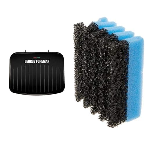 Image of George Foreman Medium Electric Fit Grill & Sponge Bundle