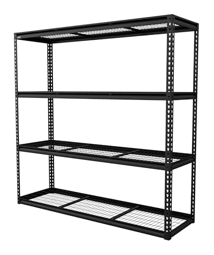 Image of Sealey Heavy-Duty Modular Racking Unit with 4 Mesh Shelves - 300kg Capacity Per Level - APMR1