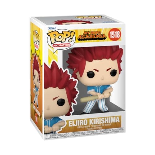 Image of Funko POP! Animation: My Hero Academia (MHA) - Hero League Baseball - Eijiro Kirishima - Collectable Vinyl Figure - Gift Idea - Official Merchandise - Toys for Kids & Adults - Anime Fans